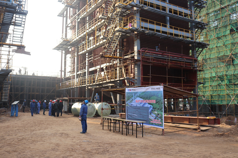 2.榆林市生活垃圾發電項目鍋爐水壓試驗成功.png